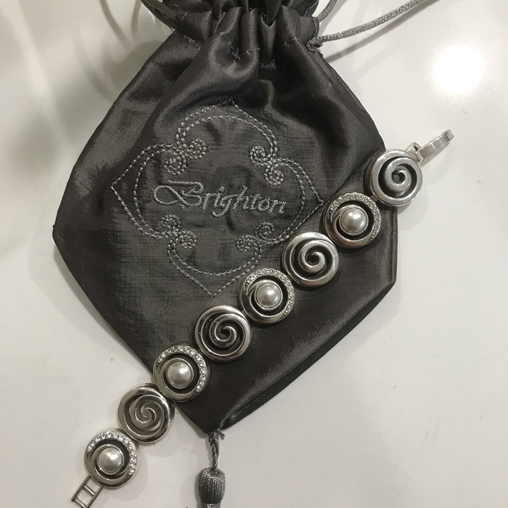 Brighton silver and pearl Neptune bracelet